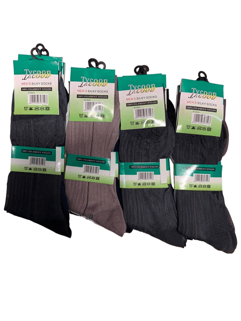 Men nylon silky material socks