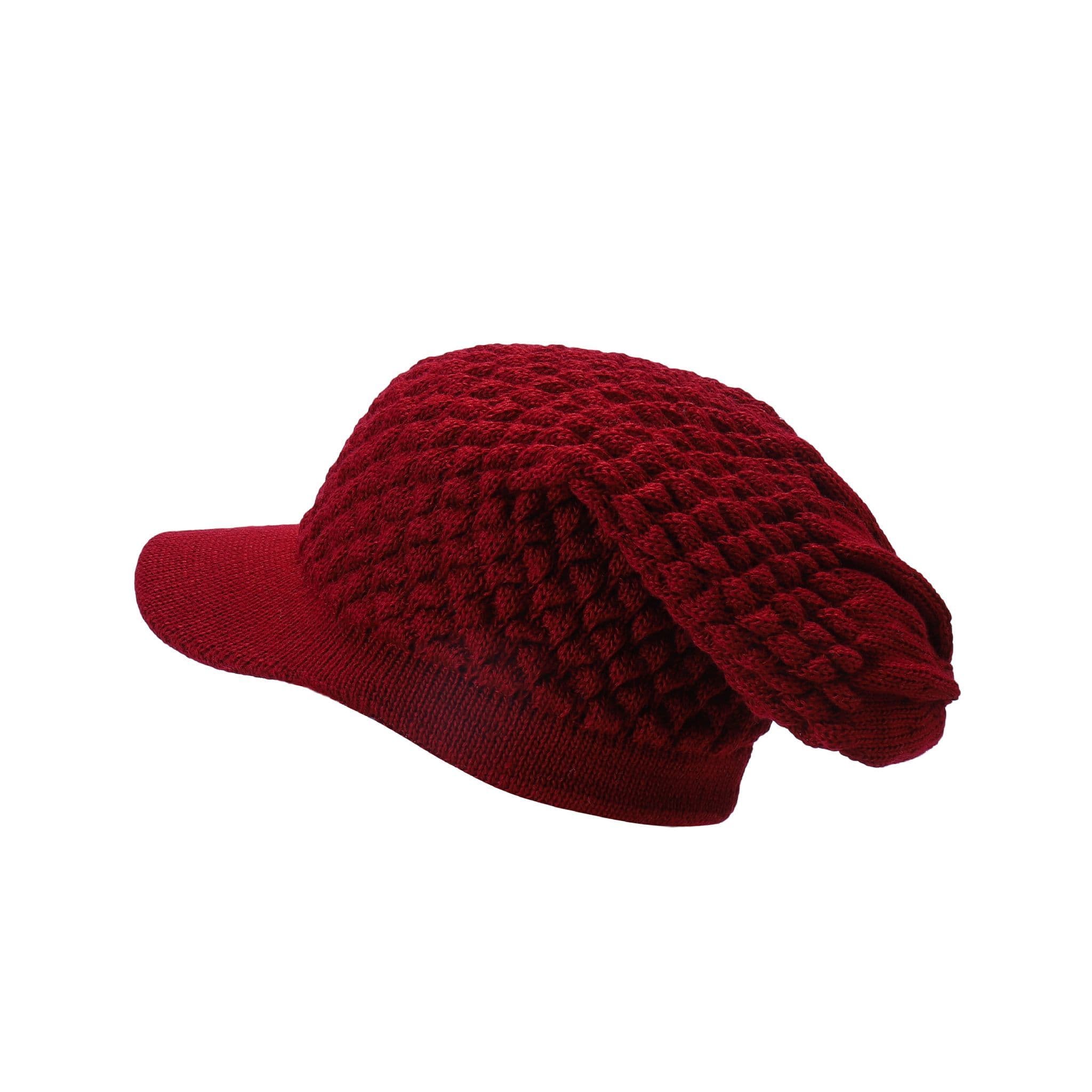 Men peak slouch beanie hat