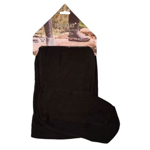 Men Wellington Fleece Black Socks