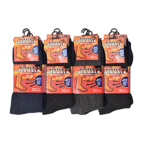 Men winter mix thermal socks