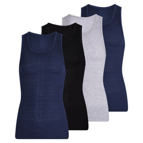 Mens assorted rib vest