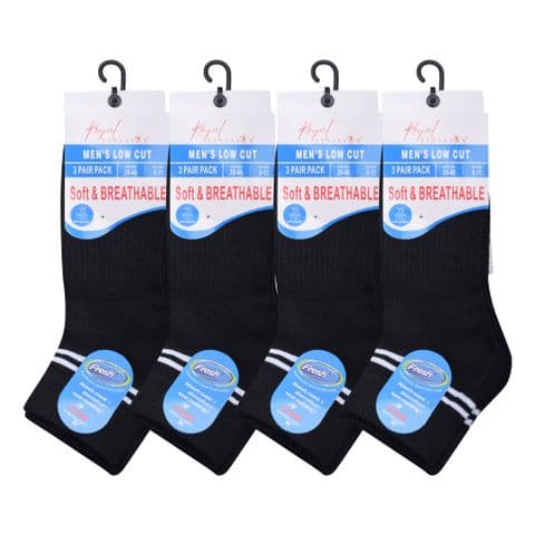 Mens Breathable Trainer Socks 42