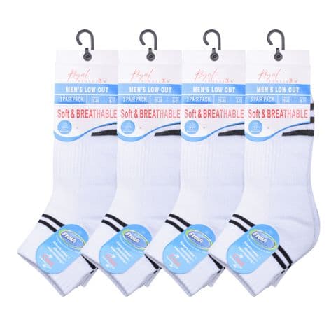 Mens Breathable Trainer Socks 43