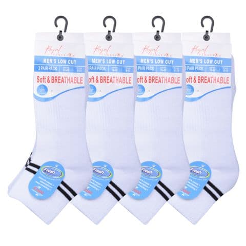 Mens Breathable Trainer Socks 44