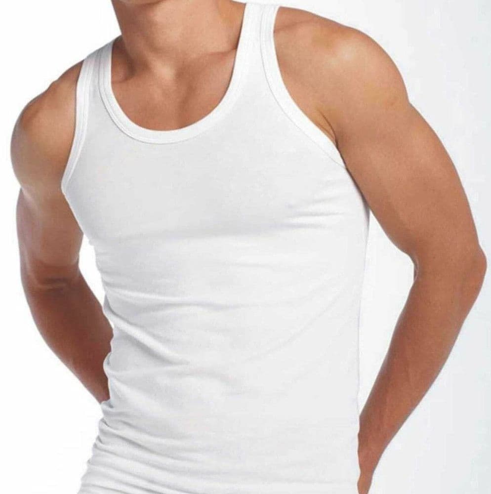 Mens Fitted Vest 100 Cotton