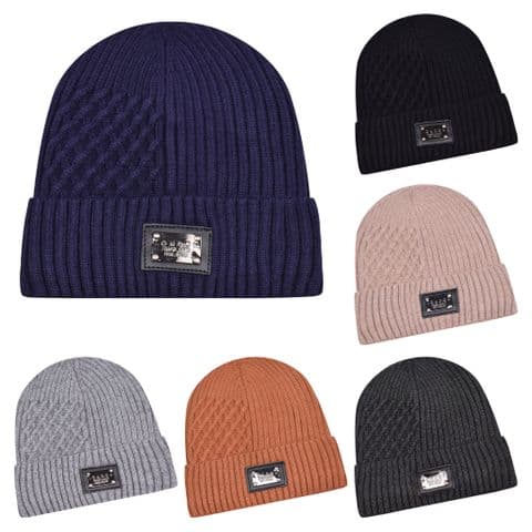 Metal London beanie hat