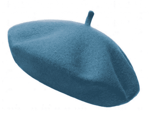 Mint Green wool beret hat