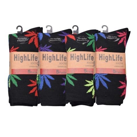 Multgi Marijuana Bright Leaf Sport Sock