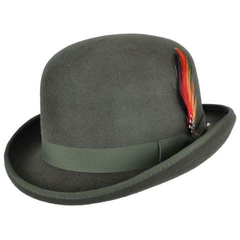 Olive Bowler Hat