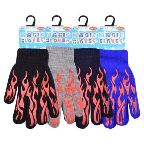 padded kids flame magic gloves