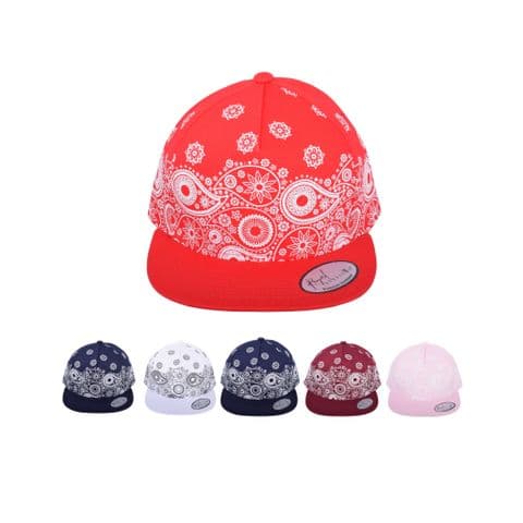 Paisley Bandana Pattern Snapback Cap