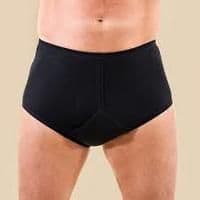 Payden Cotton Y-Front Men Black Briefs