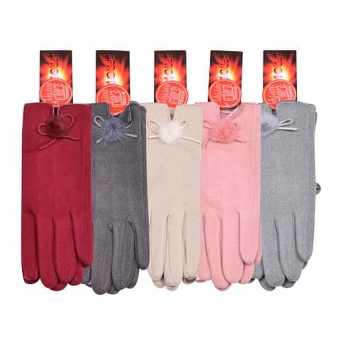 plain colour cotton feel gloves