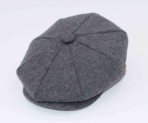 plain grey baker boy hat