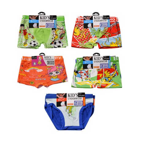Random 10 dozen mix size & Design Kids underwear