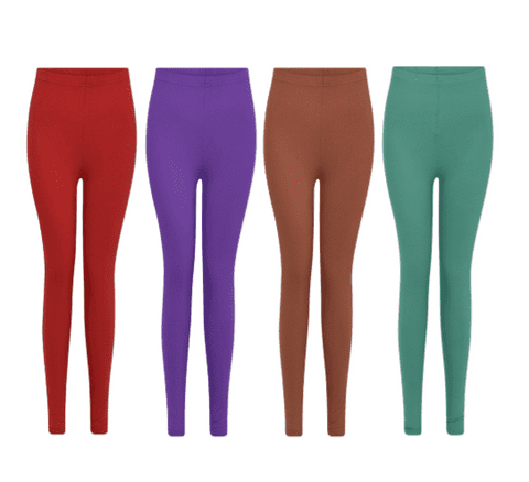 Random 120 Pcs mix colour & size plain legging