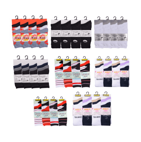 Random 30 Dozen Mix Design & Colour Ladies Suit Socks