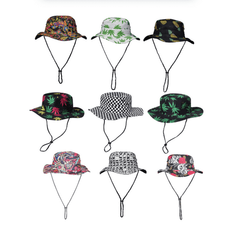 Random Mix Colour & Design 50 Pcs Fisherman Hat