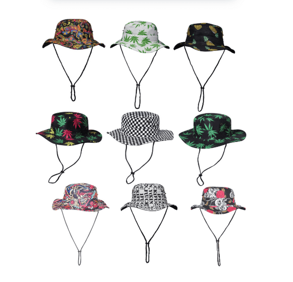 Random Mix Colour & Design 50 Pcs Fisherman Hat