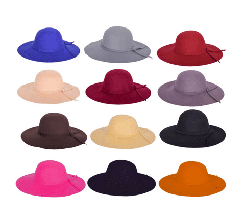 Random Mix Colour & Design 50 Pcs  Floppy Hat
