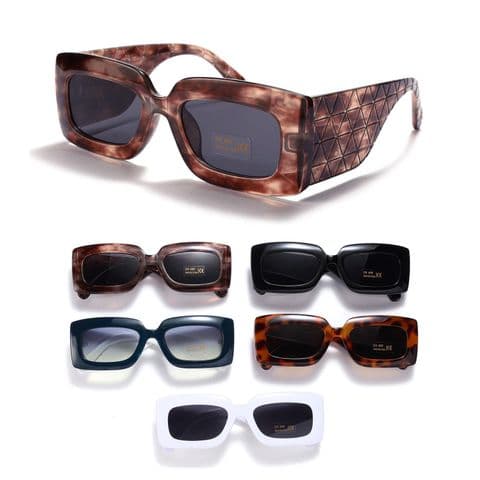 Rectangle Covered Shape Ladies Sunglasses