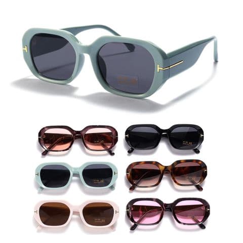 Round Covered Shape Ladies Sunglasses