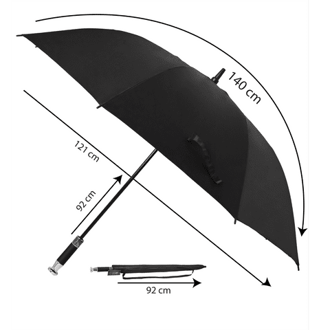 Royal black golf umbrella