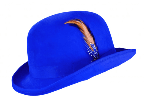 Royal Blue Bowler Hat