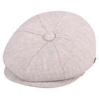 Summer Beige Mlange Baker Boy Hat