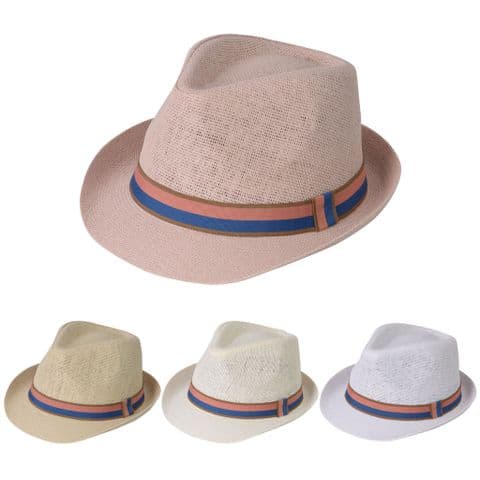 Sunset Ombre Band Trilby Hat