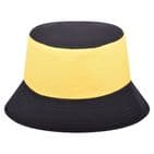 Tri colour team bucket hats