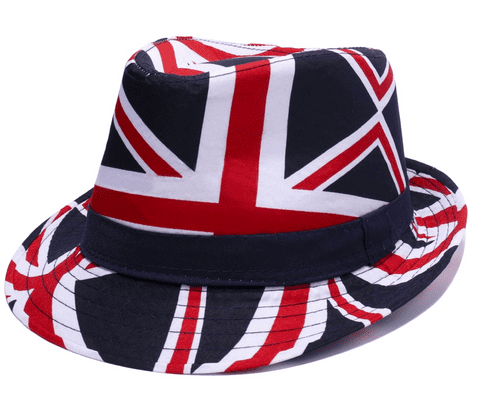 Union jack trilby hat