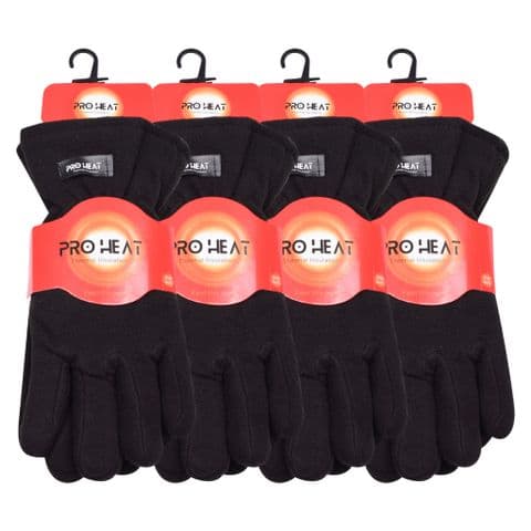 Unisex fleece pro heat gloves bk