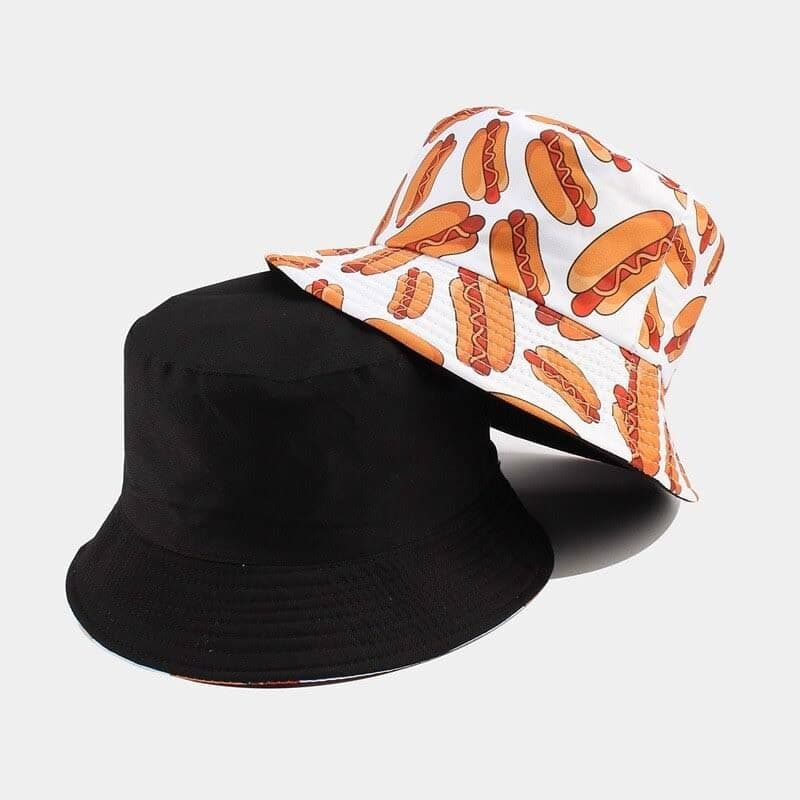 Wholesale bucket hat with Hot dogs