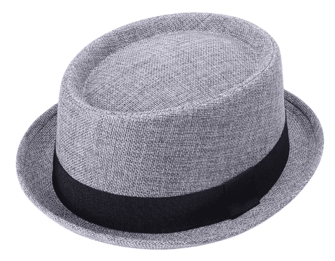 Wholesale grey Porkpie fashion hat