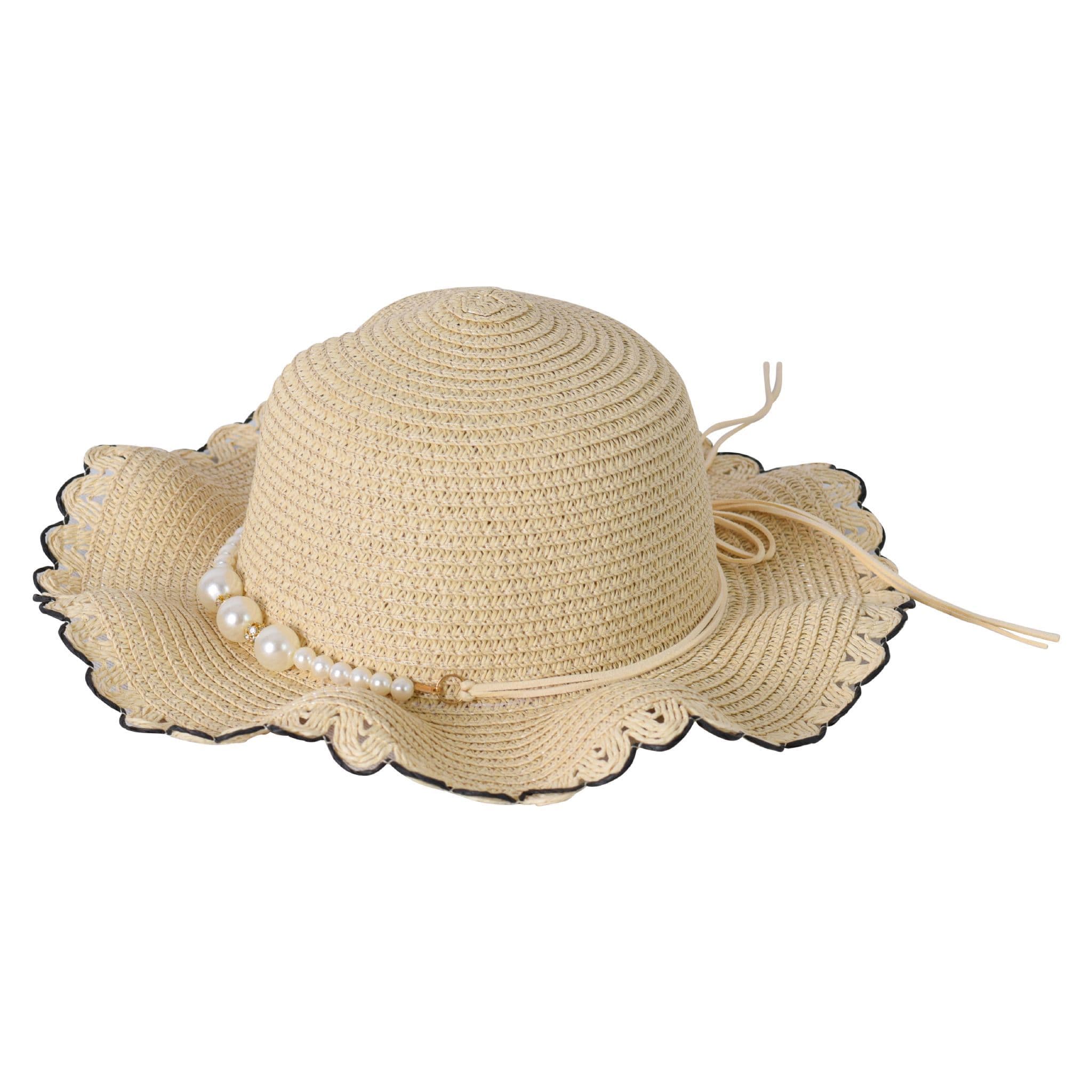 Wholesale Kids straw Shinning Crushable Sun hats - Main Image