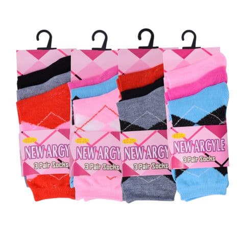 Women argyl sock