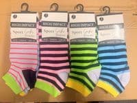 Women Bright Fashion Trainer Socks