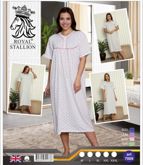 Women cotton night wear Cherry Flowers