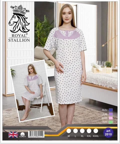 Women cotton night wear Small Flowers