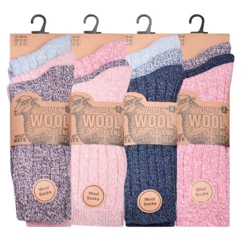 Women heat mate wool socks