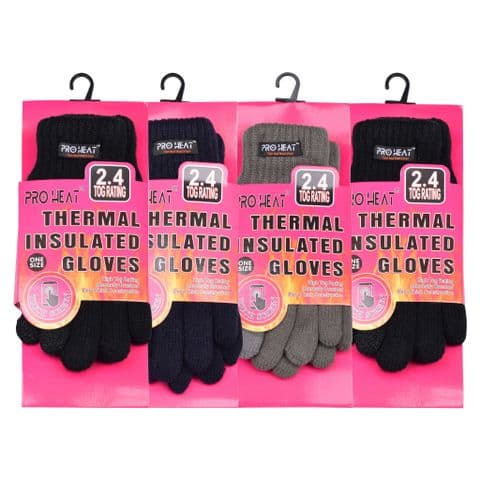 Women mix colour knitted gloves