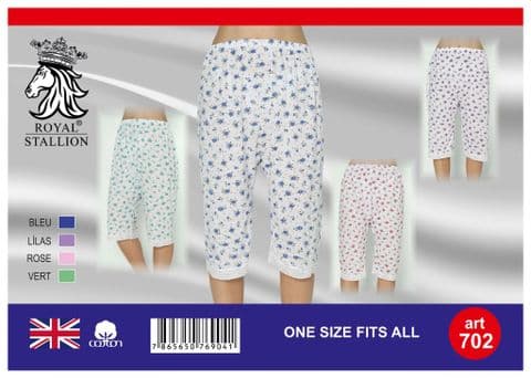 Women's Cotton Flowers Lace Bottom Shorts