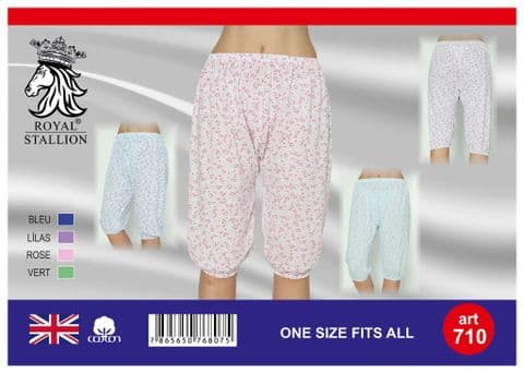 Women's Cotton Small Hearts Elastic Bottom Shorts