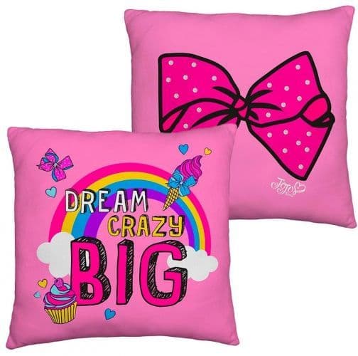 Official JoJo Siwa Crazy "Reversible" Character Square Pillow Cushion