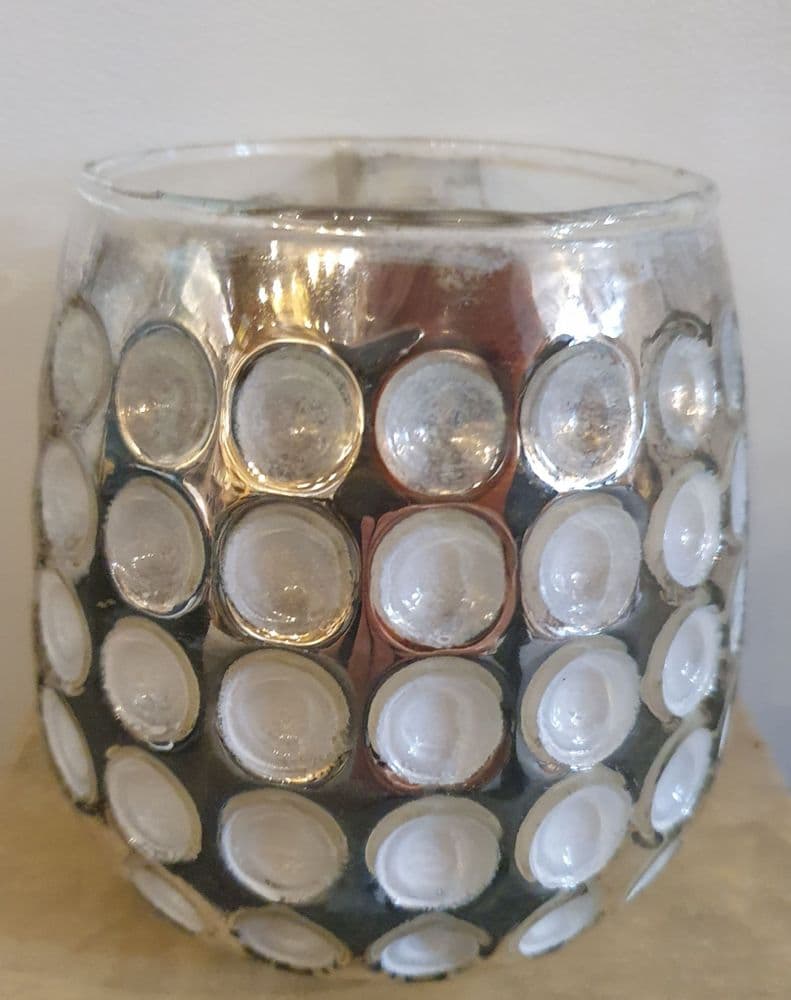 White spots candle holder