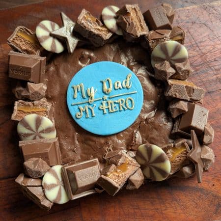 Fathers Day Brownie Gift Slab
