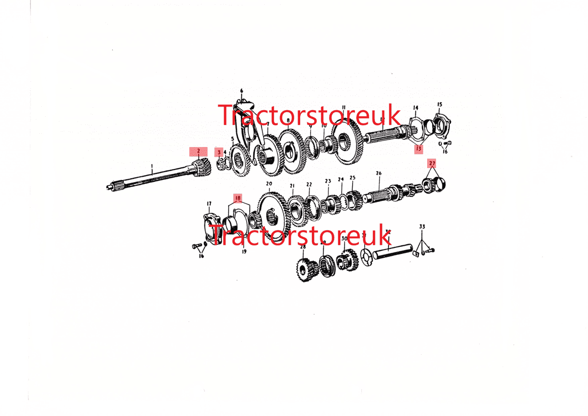 FERGUSON TE20 GEARBOX BEARING