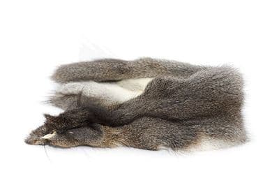 Siberian tanned Grey Squirrel Skins Natural