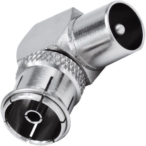 ACE IEC Male Right Angled to IEC Female Adaptor